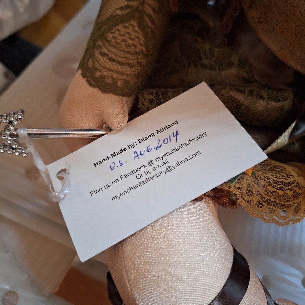 RARE Handmade My Enchanted Factory Soft Bodied Fairy Doll Magical Whimsical - Picture 11 of 12